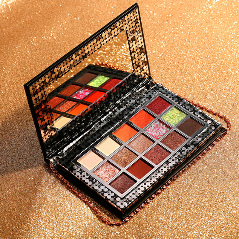 Matte pearlescent pink sparkling star necklace Eyeshadow - Image 3