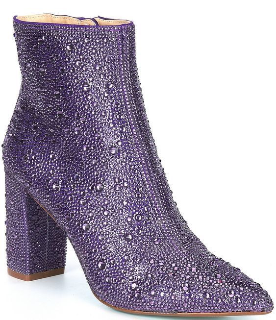 Rhinestone Pointed Toe Fashion Ankle Boots – Bild 9