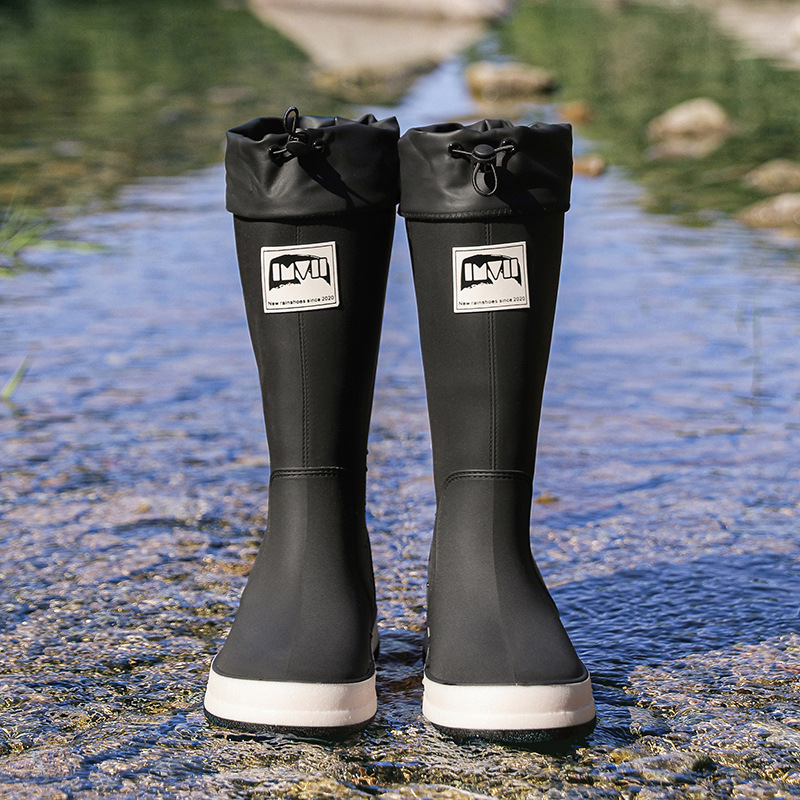 Couple Platform High Tube Outdoor Camping Rain Boots Waterproof Non-slip Rain Boots - Image 6