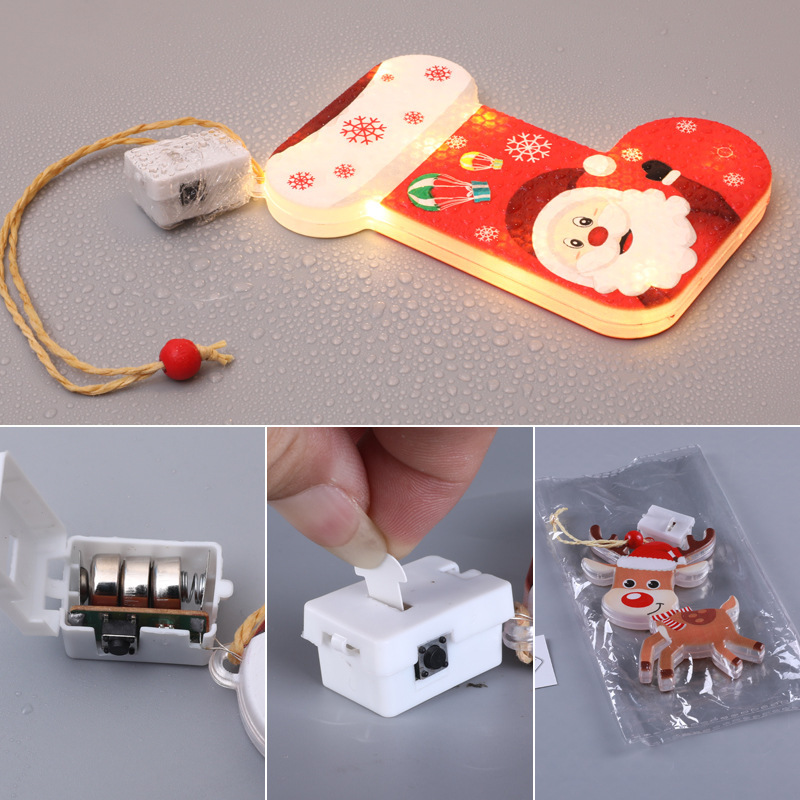 Bar Atmosphere Christmas Interior Decorations Colored Lights — изображение 10