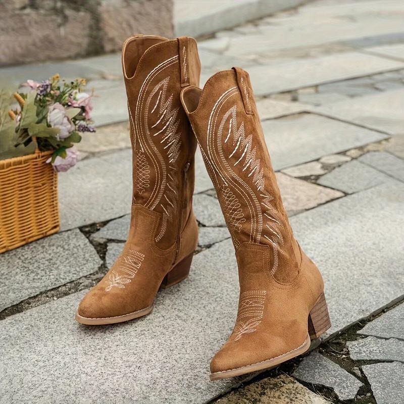 Elegant Women's Embroidery Cowboy Boot - Image 2