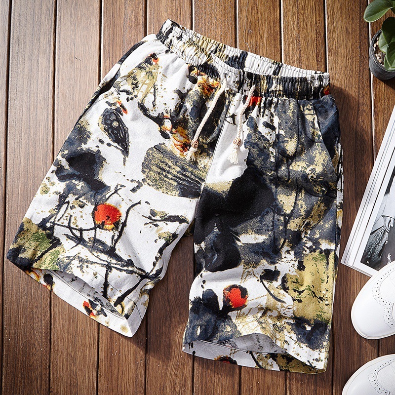 Men's Cropped Shorts Loose Beach Pants Casual Pants — изображение 6
