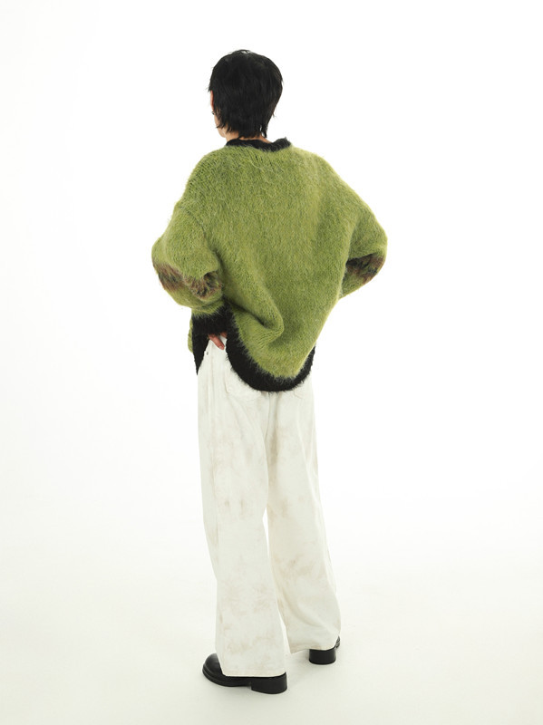 Jungle Rose Mohair Knit Vintage Sweater – Bild 5