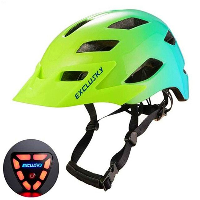 Electric Led Cycling Helmet With Tail Light — изображение 4