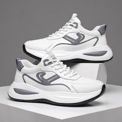 Leather Casual White Shoes Men's Outdoor Mountaineering