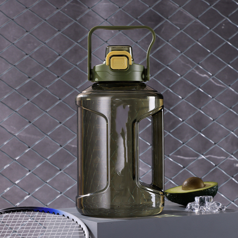 Large Capacity Straw Cup Gradient Plastic Water Bottle — изображение 8