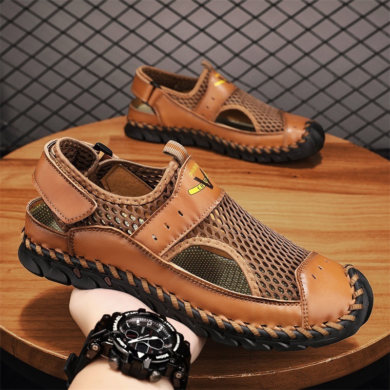 Breathable Beach Men's Mesh Sandals - Image 4