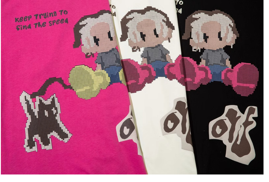 Cute American Cartoon Printed T-shirt — изображение 6