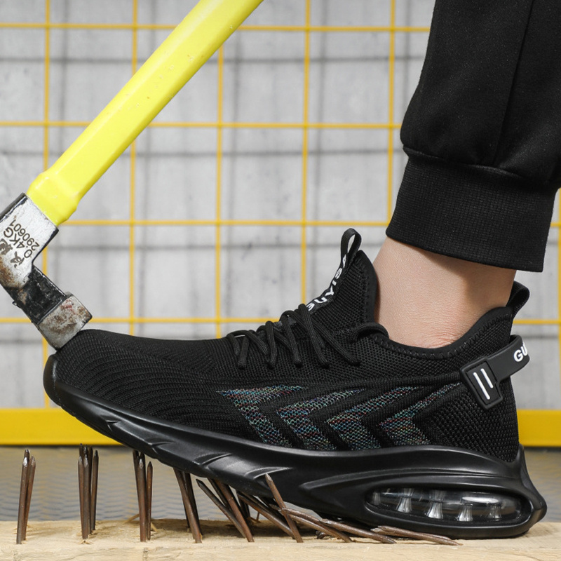 Indestructible Steel Toe Work Shoes Men Sneakers Fashion Air Cushion Safety Shoes – Bild 3