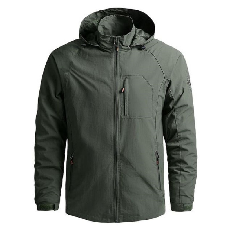 Men's Fashion Solid Color Single Outdoor Jacket - Image 8