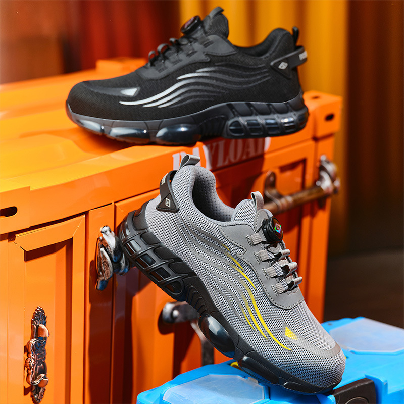 Men's Anti-smashing And Anti-penetration Steel Toe Cap Safety Shoes – Bild 4