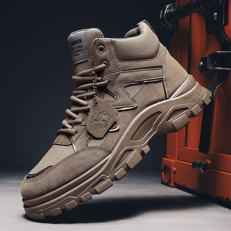 Fall Winter Men High Top Boots Thick Bottom Retro - Image 10