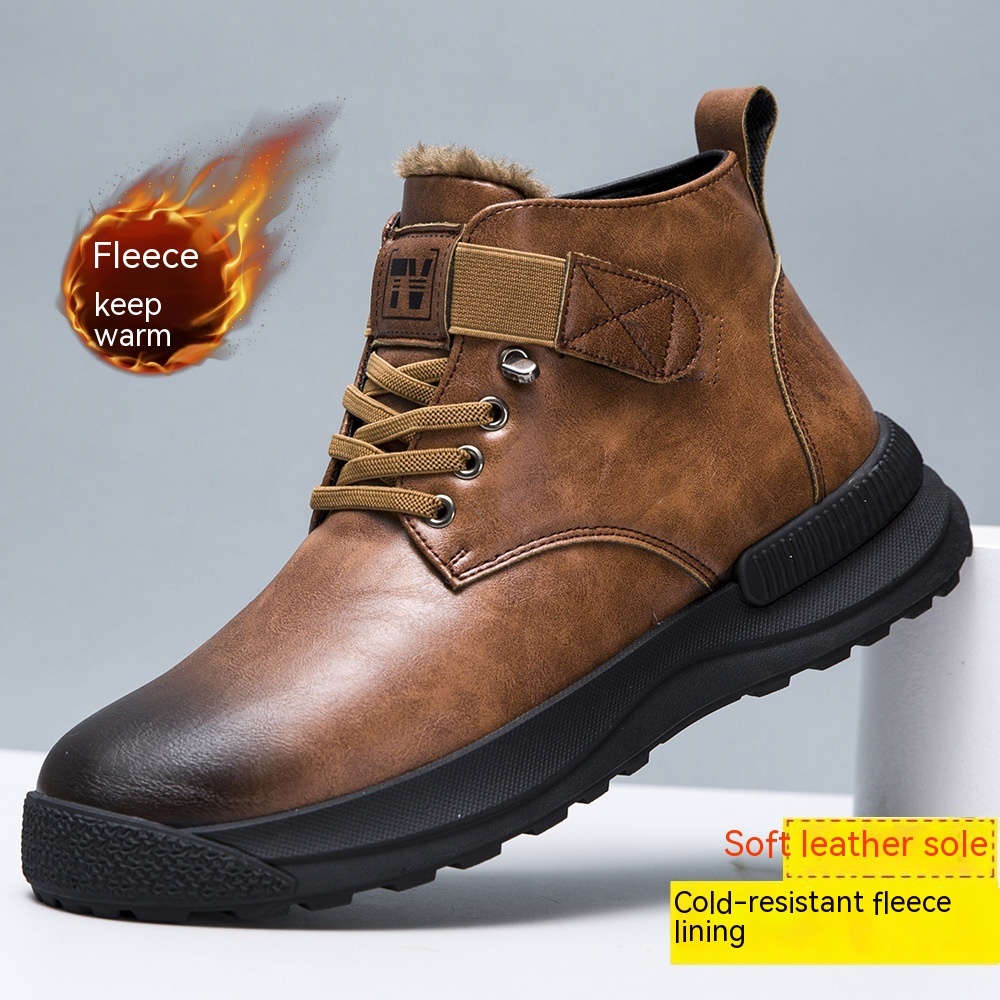 Martin Boots High-top Platform Warm With Velvet - Image 6