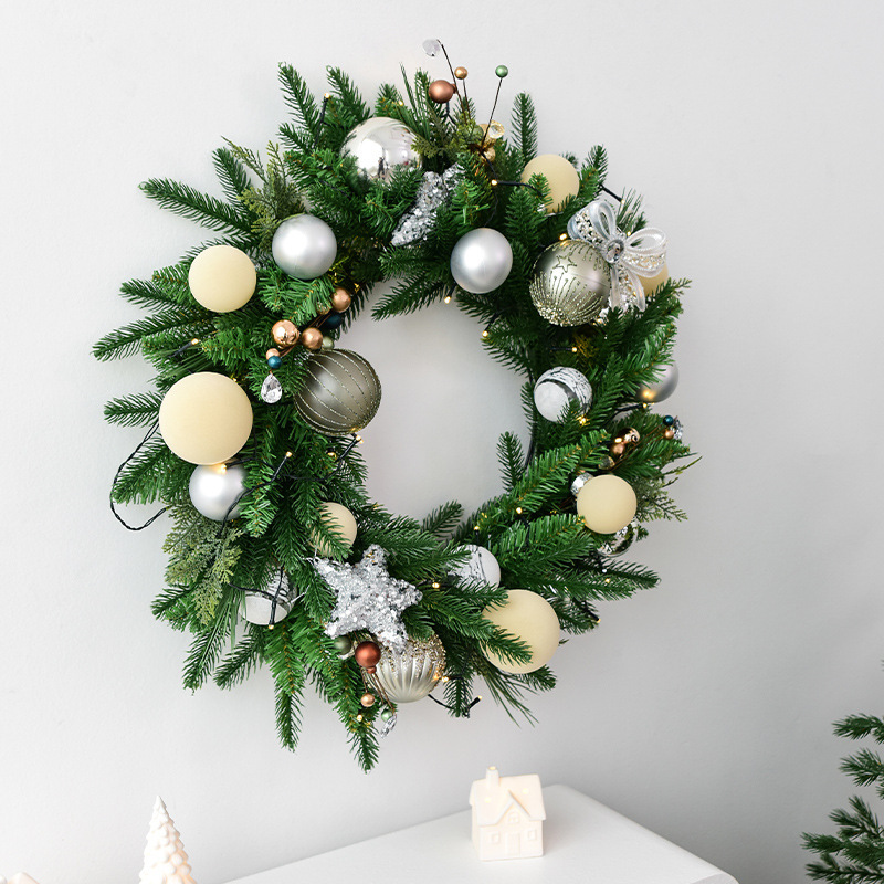 60cm Pine Leaf Christmas Garland Door Ornaments — изображение 2