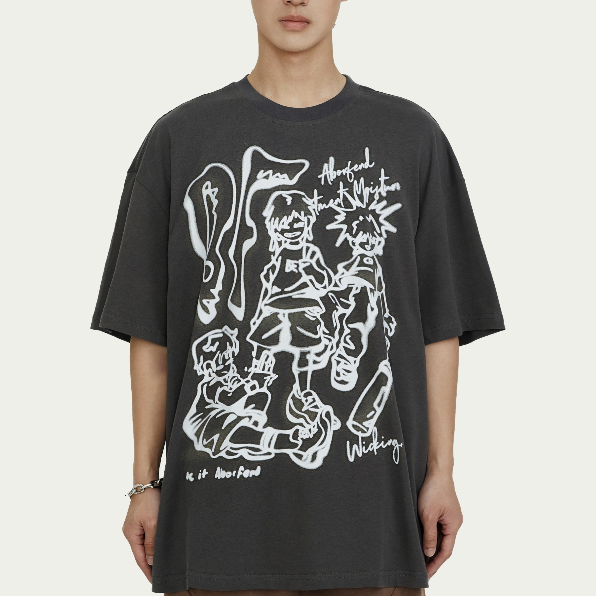 T-shirt Men And Women Loose Fashion Brand — изображение 9