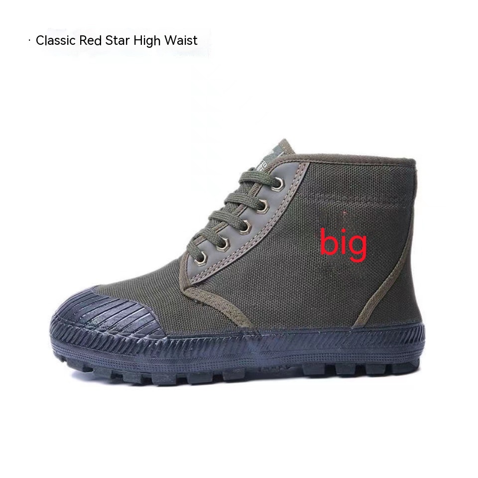 Non-slip Labor Protection Rubber Shoes Fleece-lined - Image 2