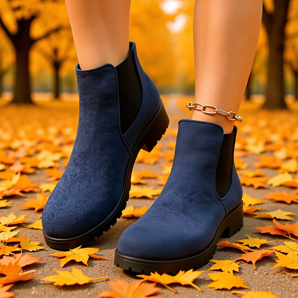 Women's Ankle Boots Suede Hight Increasing Martin Boots - Image 4