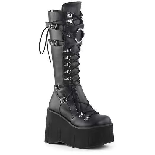 Dark Punk Round Toe Boots — изображение 5