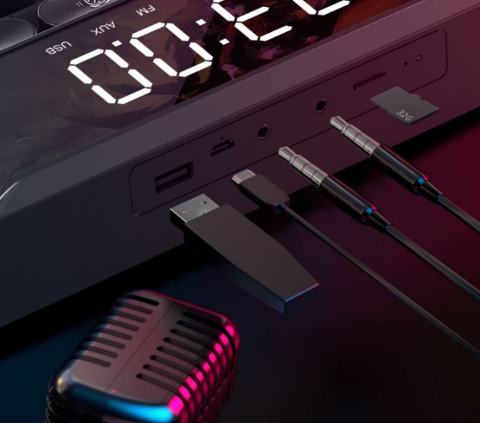 Wireless Bluetooth Speaker Multimedia Overweight Subwoofer Home Long Strip Small Stereo - Image 4