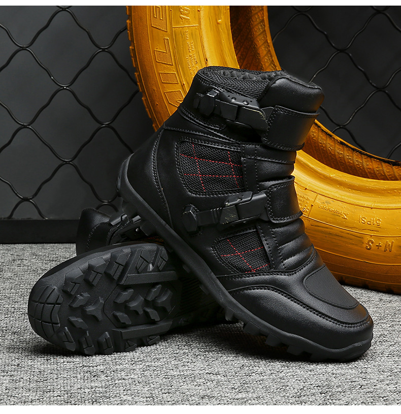 Motorcycle Male Knight Four Seasons Colorful Motorcycle Boots - Image 6