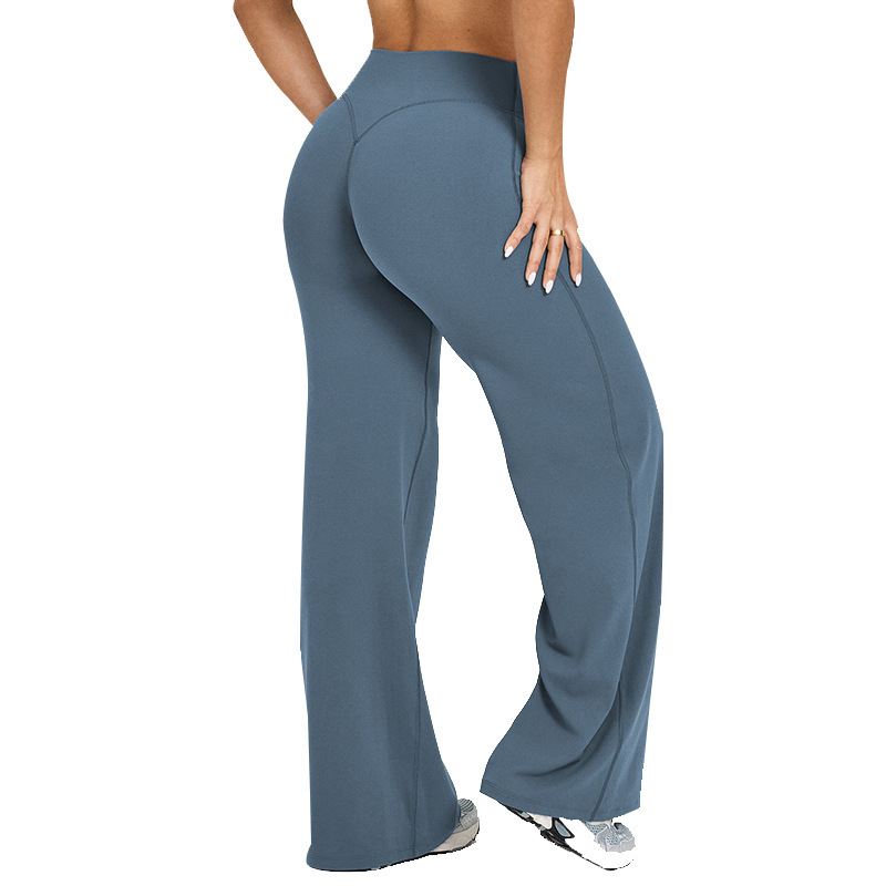Yoga Pants Women's Thin High Waist Straight Pants - Image 4