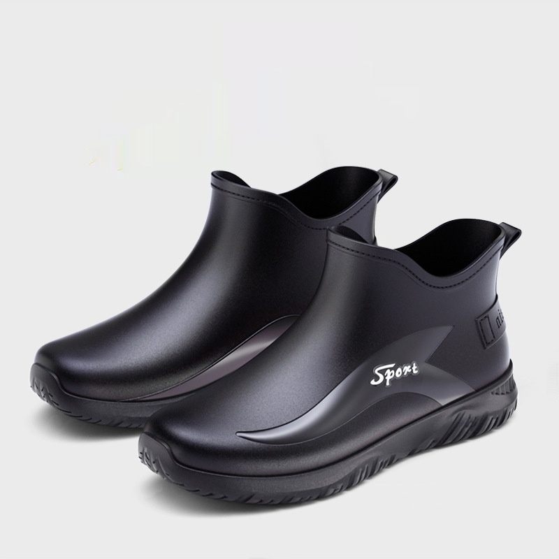 Fashion Non-slip Flat Short Rubber Boots Men - Image 5