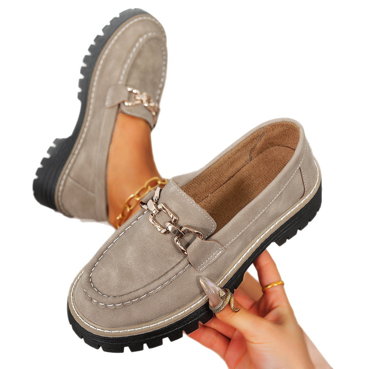 Fashion Large Size Flat Bottom New Thick Bottom Women - Image 5