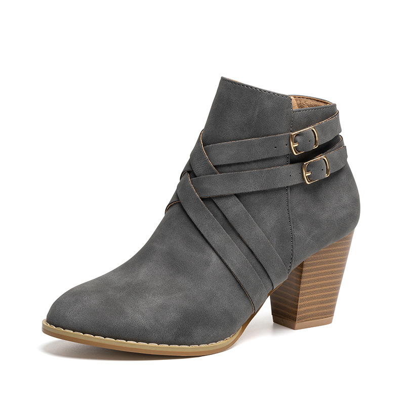 In Stock Short Boots Plus Size Height Increasing - Image 4