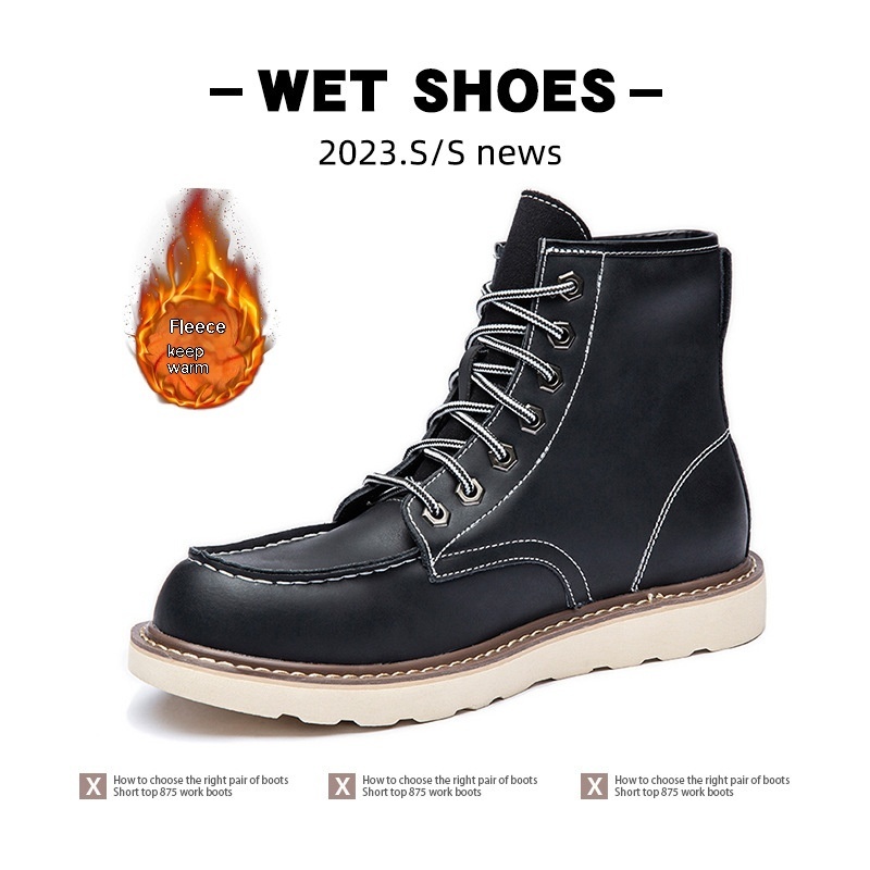 Vintage Martin Boots Fleece-lined Worker Boot Male - Image 5