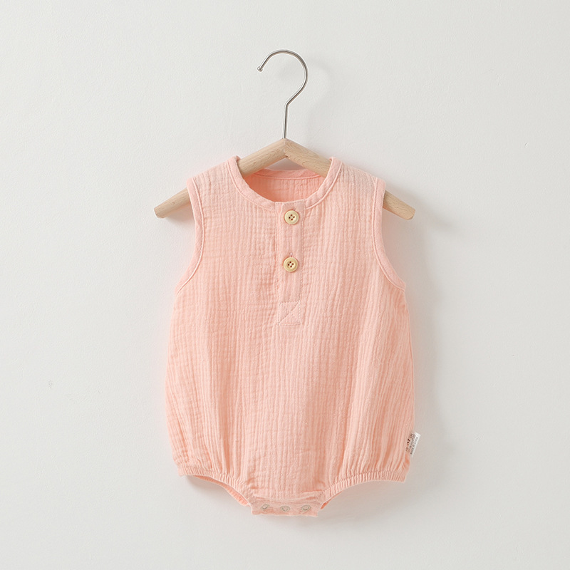 Baby Summer Thin Cotton Gauze Romper – Bild 4