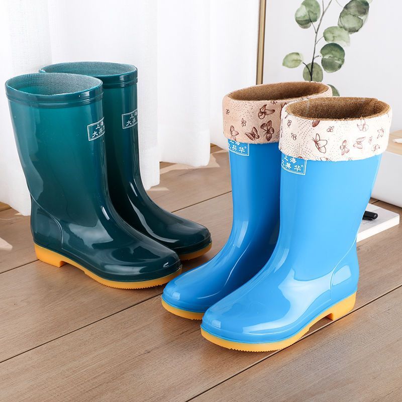 Wool Cotton Warm Non-slip Rain Boots - Image 3