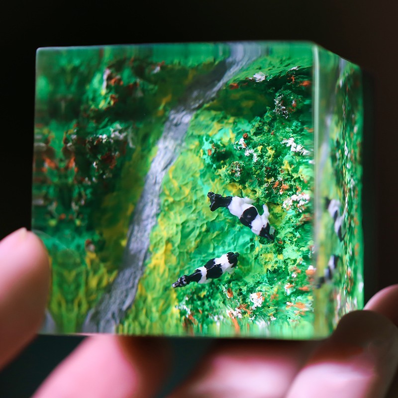 Resin Landscape Oil Painting Decoration - Image 3