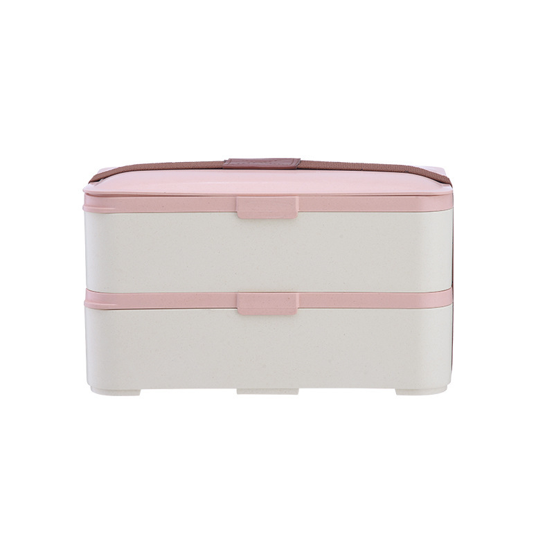 Eco-friendly bamboo 3-layer lunch box microwave safe bento - Image 3