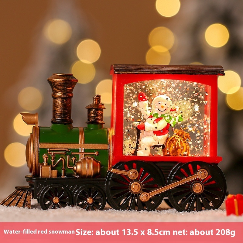 Christmas Train Luminous Interior Water Injection Desktop Decoration — изображение 9