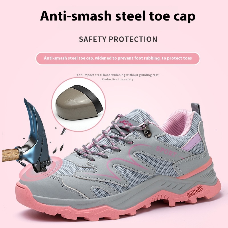 Women's Work Shoes Anti-smashing And Anti-penetration Breathable Lightweight - Image 3