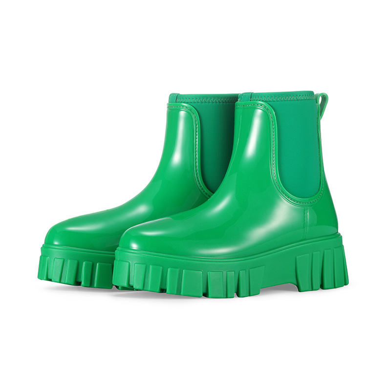 Height Increasing Waterproof Non-slip Low Tube Rain Boots - Image 9