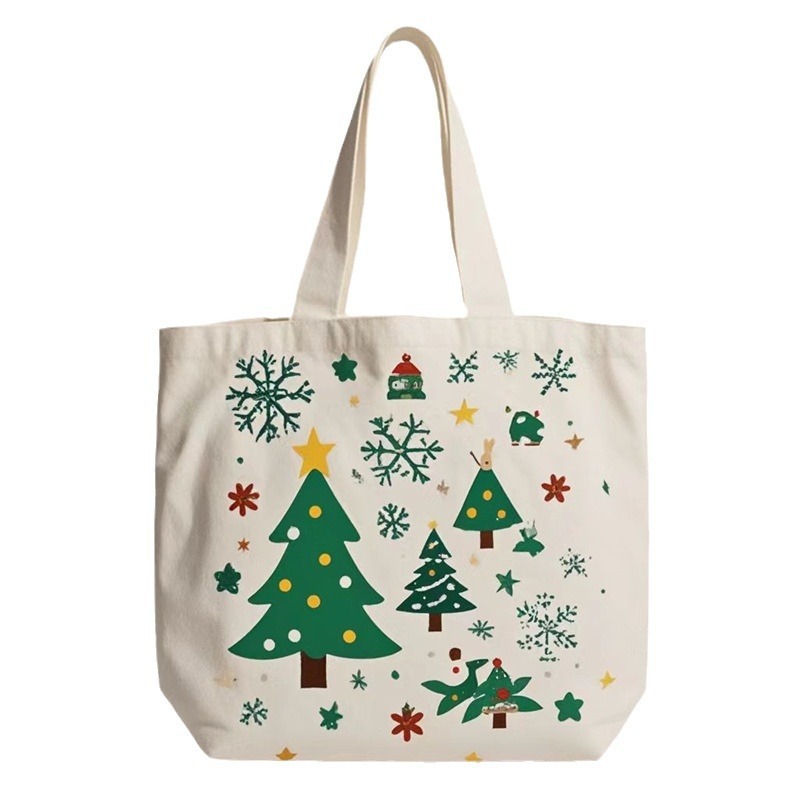 Santa Claus Gift Christmas Eve Portable Canvas Bag — изображение 5