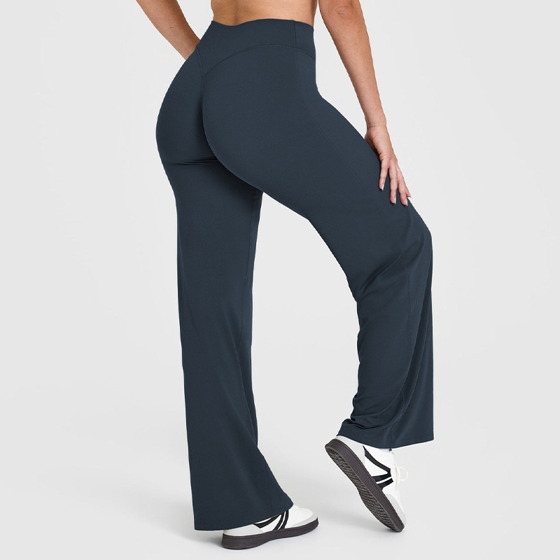 Yoga Pants Women's Thin High Waist Straight Pants - Image 10