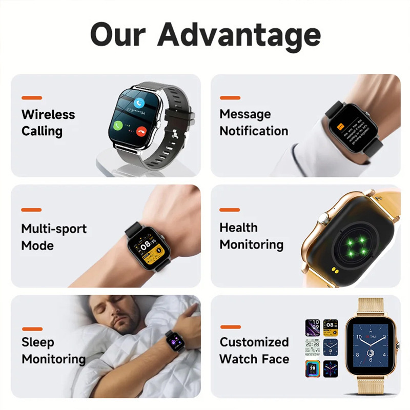 Smart Watch 144-inch Screen Full Touch Men And Women Bluetooth Calling - Image 3