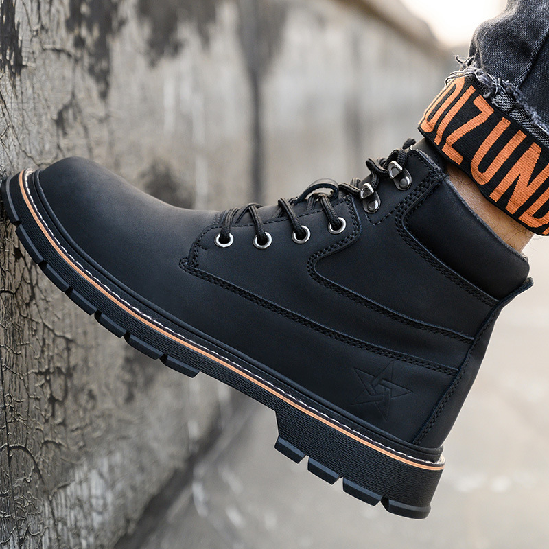 Microfiber Leather Anti-smash And Anti-puncture Work Shoes – Bild 4