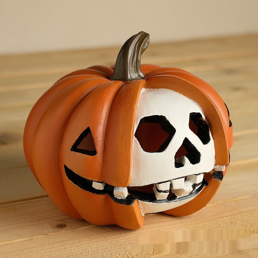 Resin Crafts Pumpkin Skull Grimace Ornaments - Image 3