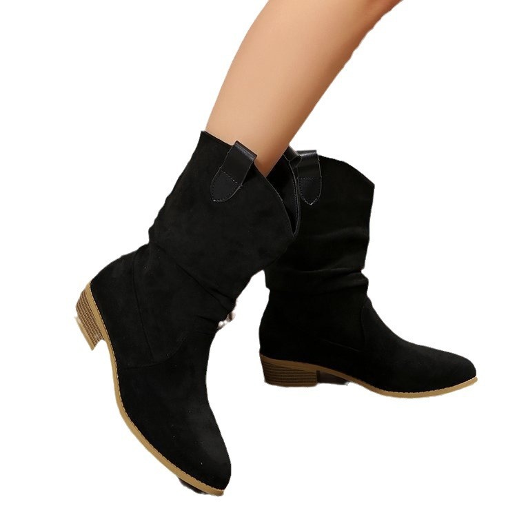 Pointed Suede Boots For Women - Image 5