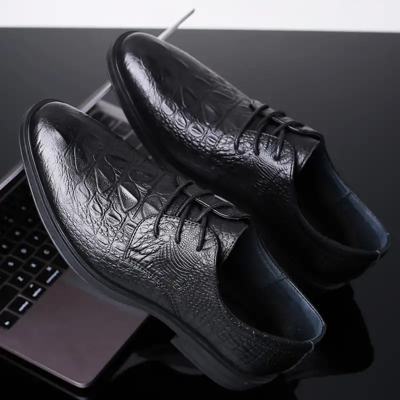 Heightened Breathable Business Formal Casual Leather Shoes – Bild 6
