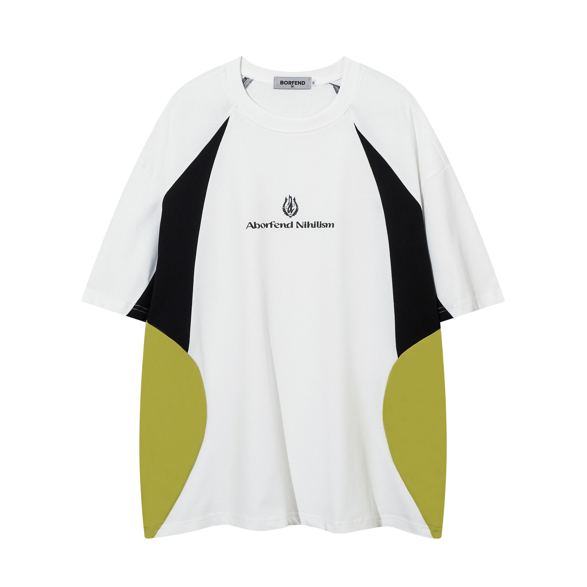 American Fashion Brand Multicolor Printing Stitching Short Sleeve - Image 7