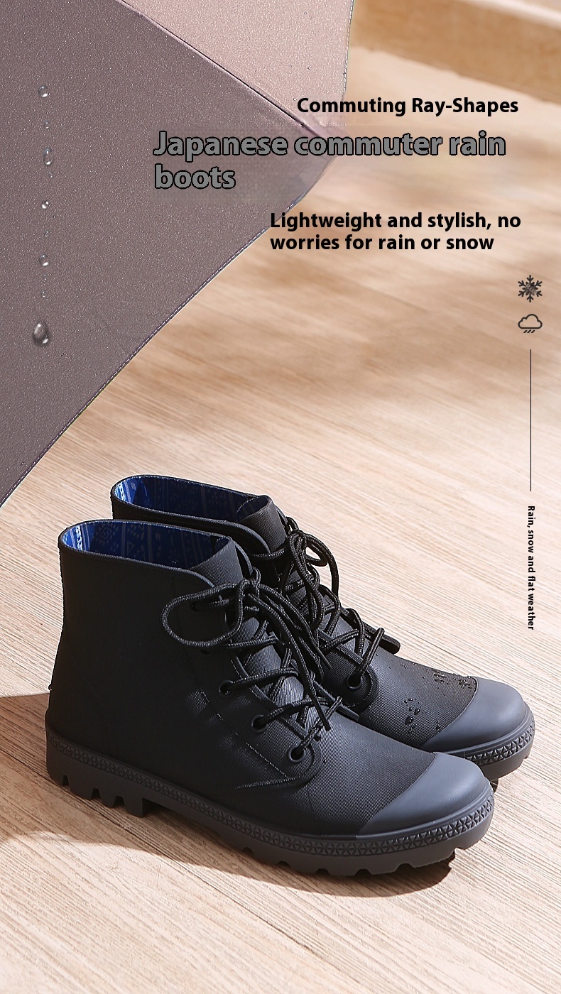 Rain Waterproof Rubber Short Boots - Image 6