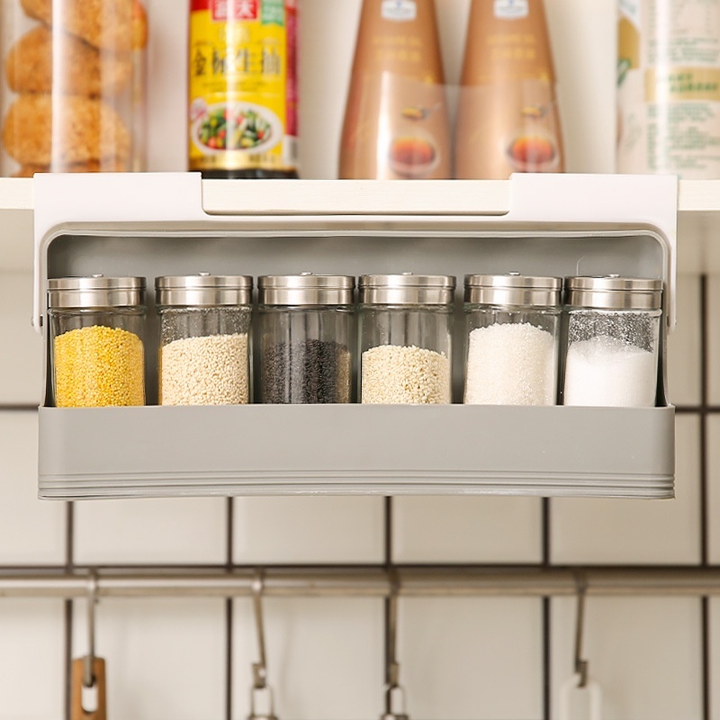 Seasoning Bottle Kitchen Hanging Storage Rack Household Punch-free Kitchen Gadgets — изображение 3