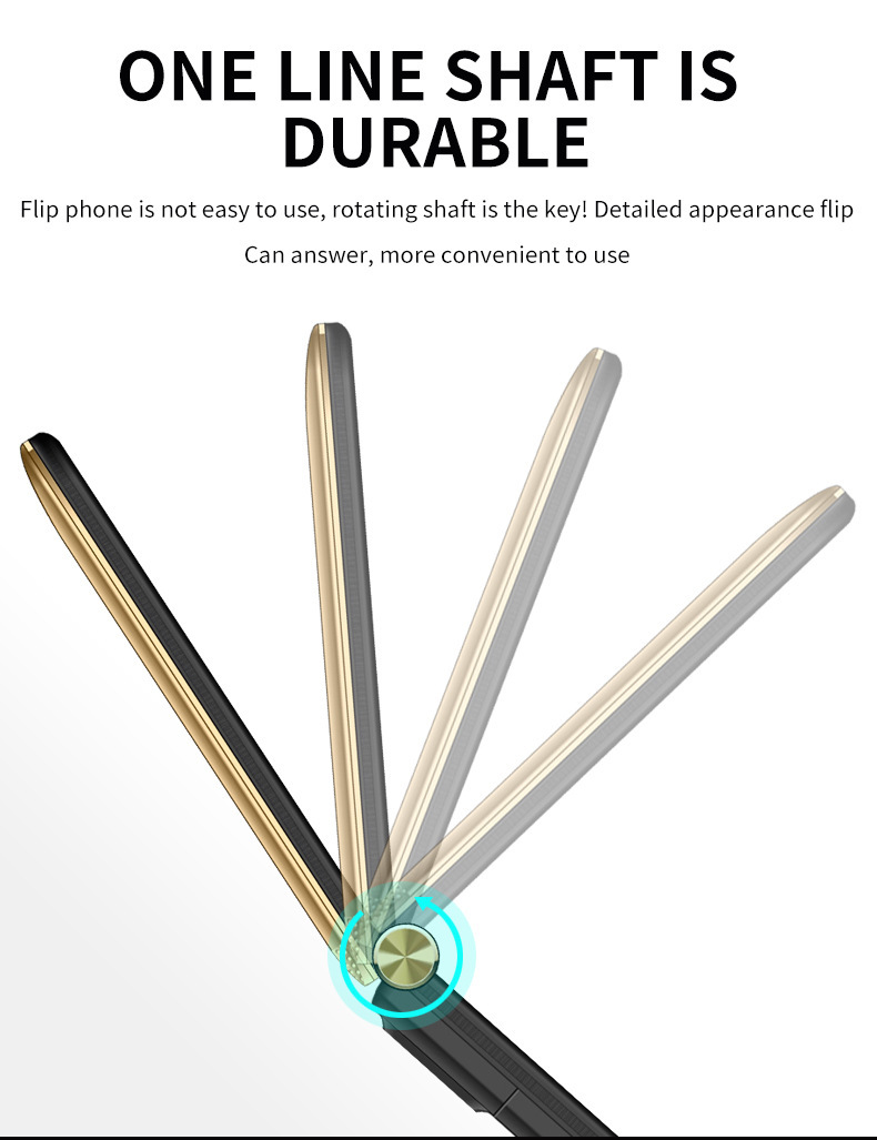 Full Network Connectivity Dual Screen Flip Cover Elderly Machine Backup Machine - Image 2