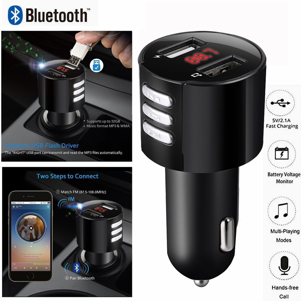 Car Bluetooth hands-free car FM transmitter — изображение 5