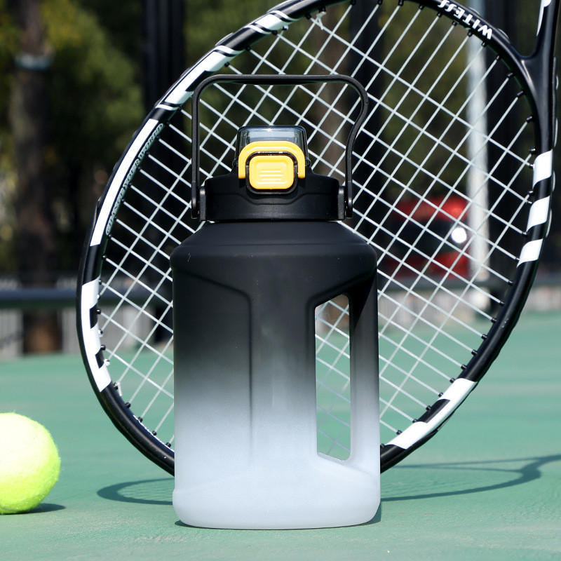 Large Capacity Straw Cup Gradient Plastic Water Bottle — изображение 2