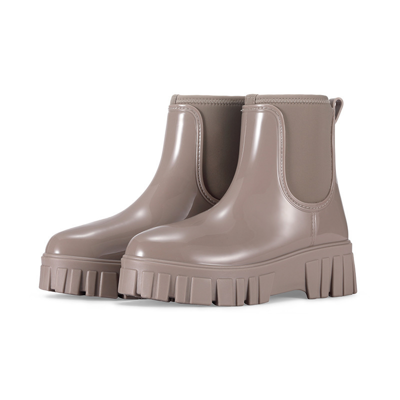 Height Increasing Waterproof Non-slip Low Tube Rain Boots - Image 7
